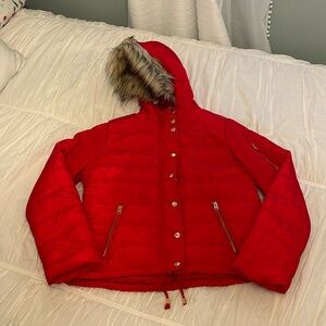 Thread Supply Red Puffer Coat